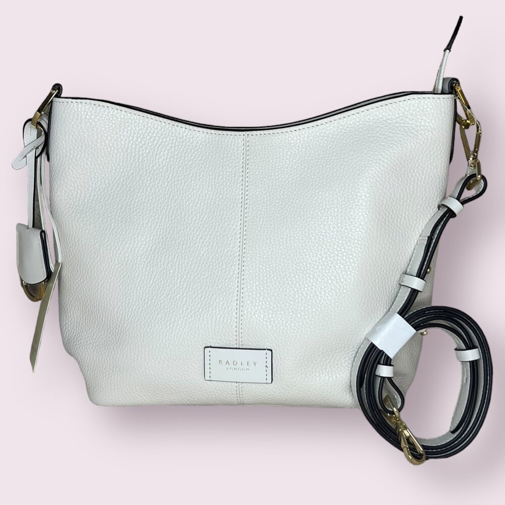 NWT Radley London Southwark Lane Natural Leather Leather Hobo Xbody ShoulderBag